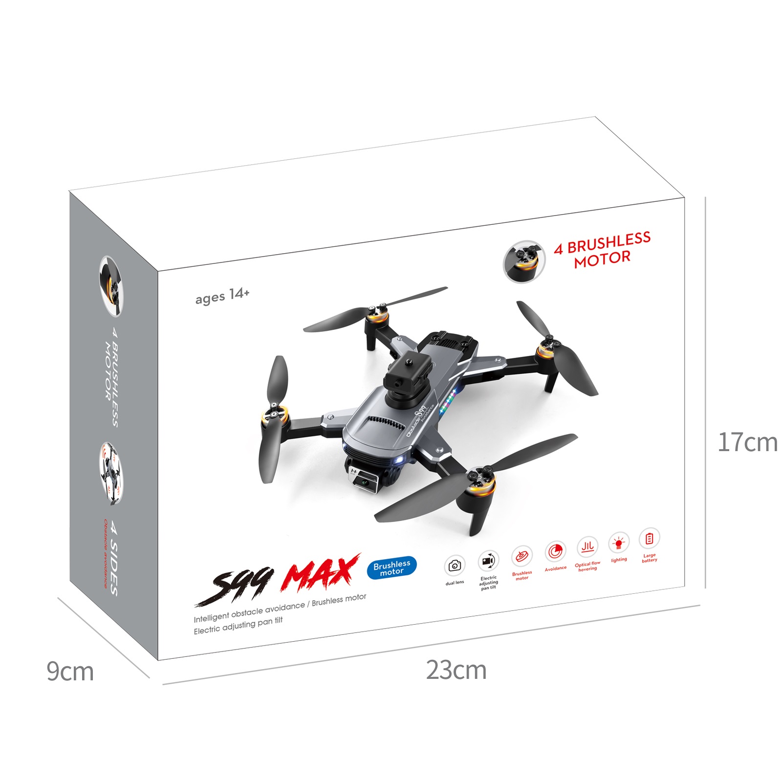 YLRC-S99-MAX-WiFi-FPV-mit-HD-ESC-Dual-Kamera-360deg-Infrarot-Hindernisvermeidung-Optische-Flussposit-1995012-26